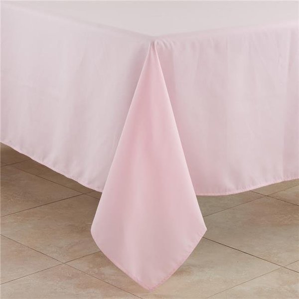 Saro Saro 321.P84S 84 in. Casual Design Everyday Oblong Tablecloth; Pink 321.P84S